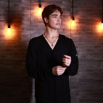 Лонгслів "David" чорний