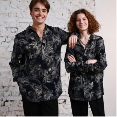 Рубашка unisex "Night Leaf"