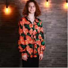 Рубашка unisex "Scarlet Bloom"