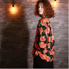 Рубашка unisex "Scarlet Bloom"