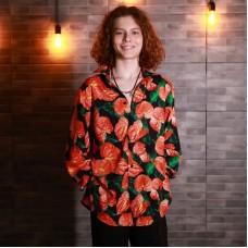 Рубашка unisex "Scarlet Bloom"