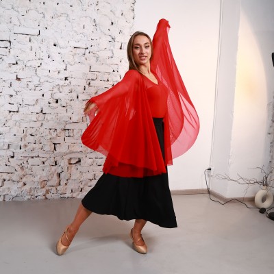 Боді для бальних танців стандарт J.E.M BUTTERFLY AIR Red