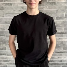 Футболка косая Black