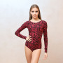 Боді "Eva" Red з рукавом