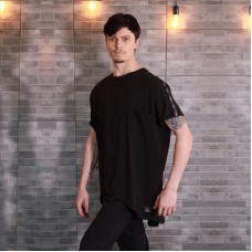 Oblique T-shirt "Oversize Long Gayd" Black