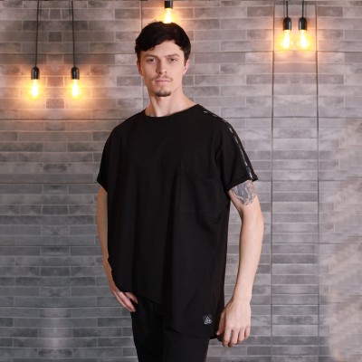 Футболка "Oversize Long Gayd" Black