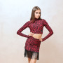 Спідниця "Annet" Red з бахромою