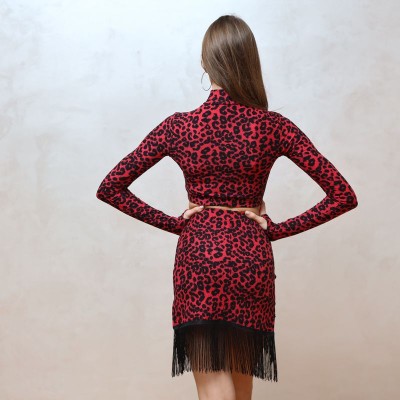 Спідниця "Annet" Red з бахромою